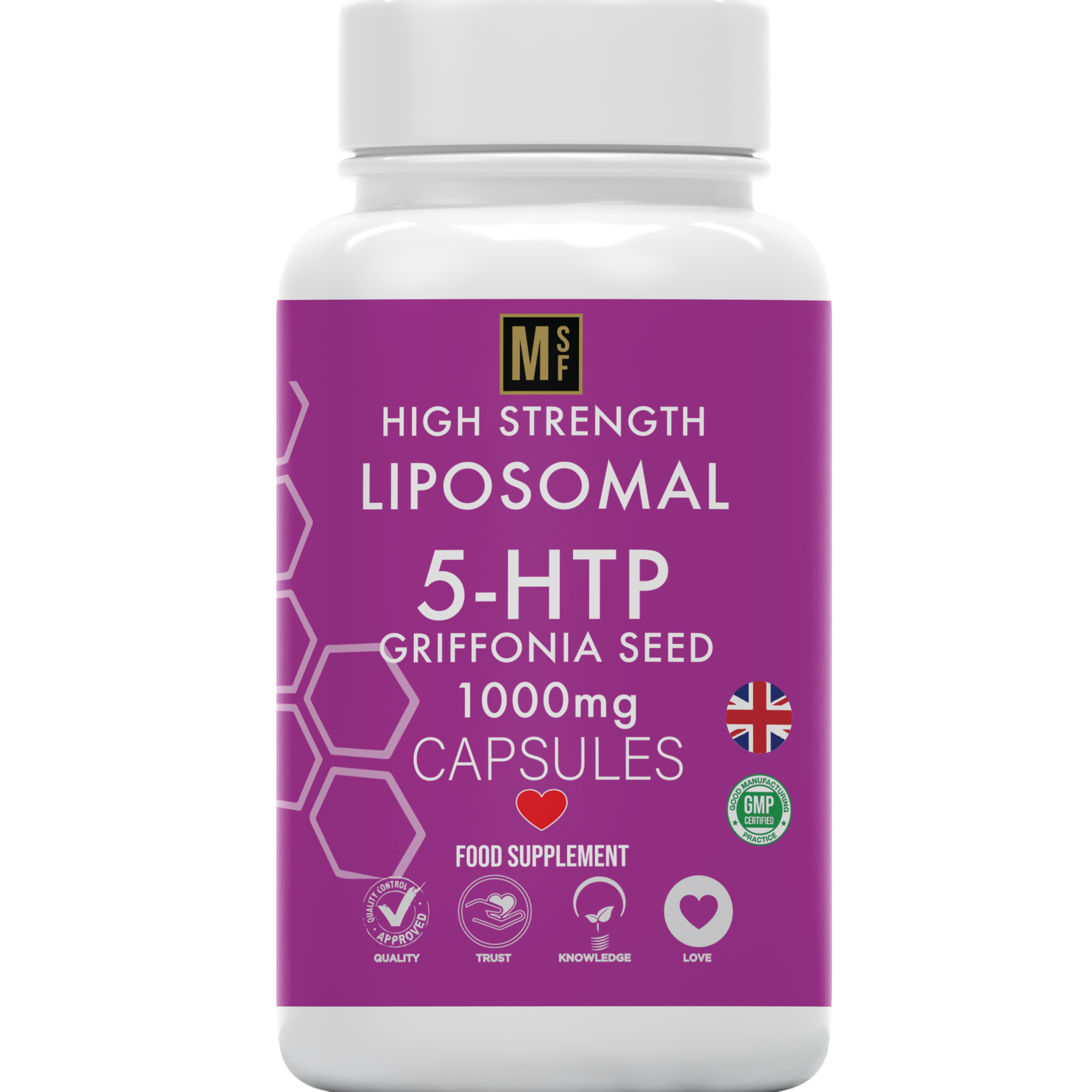 5HTP | Griffonia Seed Extract - 180 Capsules | 1 A Day - 6 Months Supply | 5-HTP Supplement | Mood & Rest | Vegan | Liposomal delivery for max absorption | UK Company